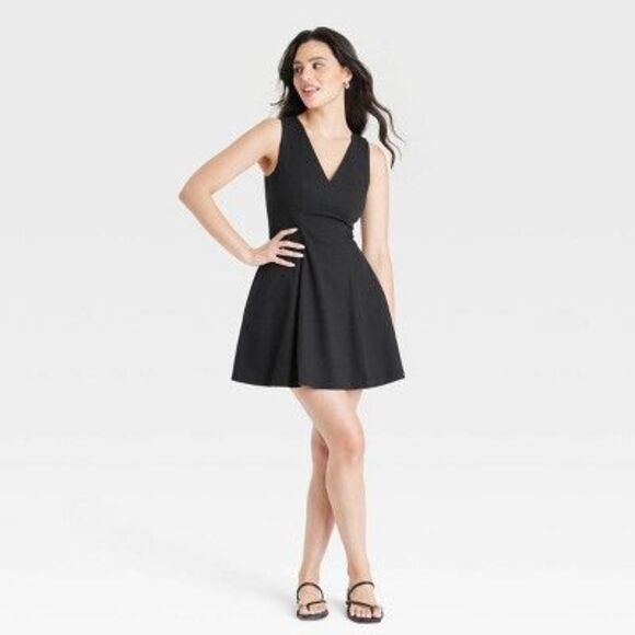 A New Day Dresses & Skirts - A New Day - Women's Fit & Flare Mini Dress - A New Day Black 6 Black